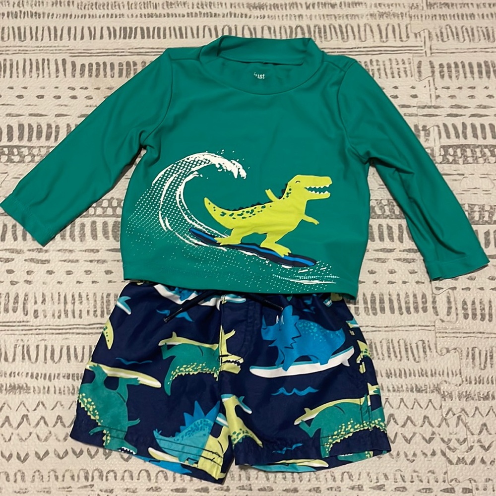 Carters Two piece bathing swim suit
